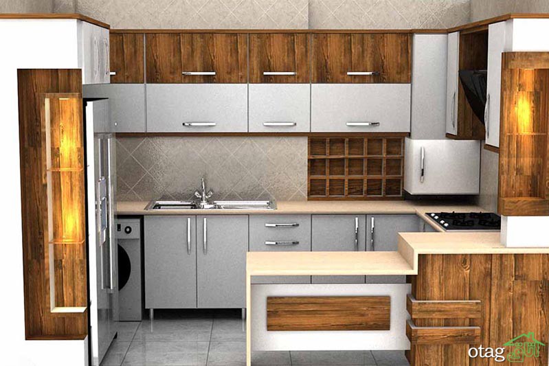مدل ویترین آشپزخانه در انواع درب دار شیشه ای و بدون درب