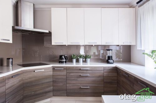 30 مدل کابینت دو رنگ آشپزخانه در طرح های ام دی اف و هایگلاس 30 مدل کابینت دو رنگ آشپزخانه در طرح های ام دی اف و هایگلاس