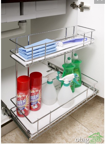 طراحی کابینت زیر سینک ظرفشویی با روش های خلاقانه و کم هزینه