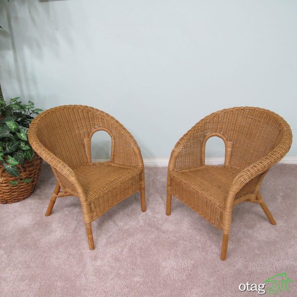 مدل های شیک میز و صندلی حصیری بالکن در انواع چوبی و پلاستیکی