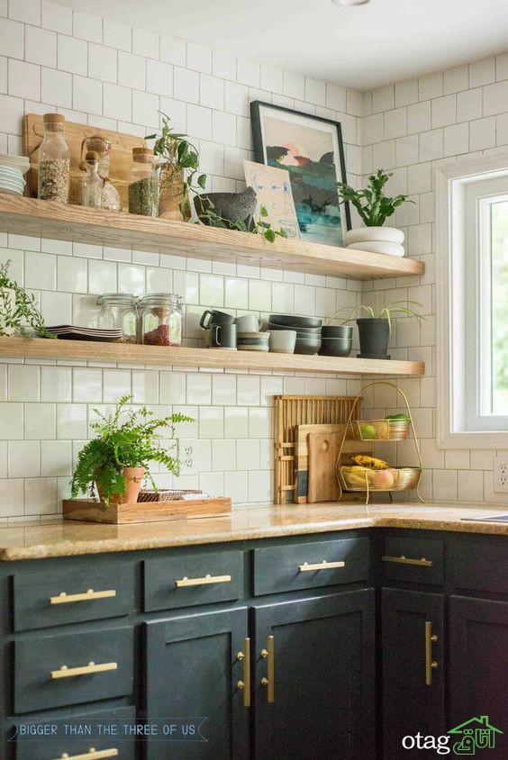 5 قانون کلیدی برای قفسه باز آشپزخانه