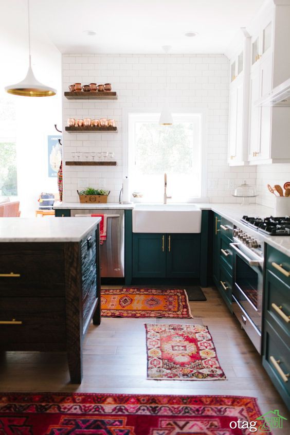 معرفی زیبا ترین طرح های قالیچه کف آشپزخانه