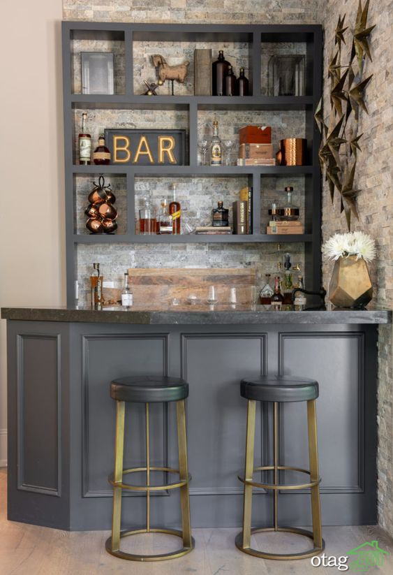 ایده هایی عالی برای طراحی بار خانگی ساده و شیک