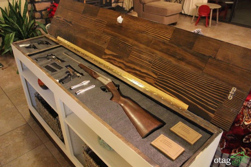 مدل های جالب کمد مخفی اسلحه برای نگهداری در منازل آپارتمانی