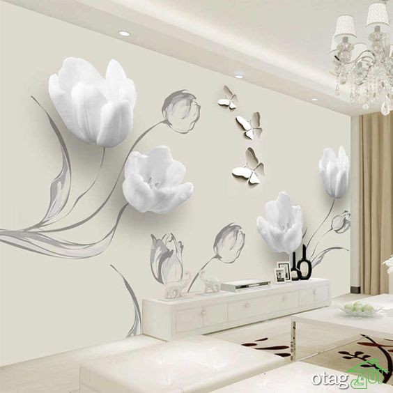 مدل های جدید استیکر دیواری پذیرایی در انواع برجسته و عادی