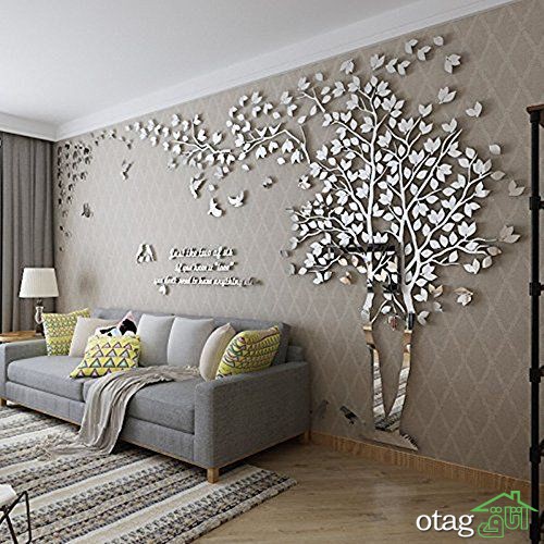 مدل های جدید استیکر دیواری پذیرایی در انواع برجسته و عادی