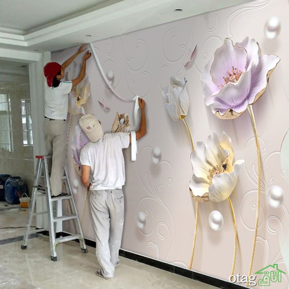 مدل های جدید استیکر دیواری پذیرایی در انواع برجسته و عادی