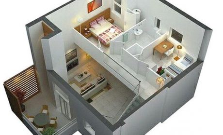 30 مدل زیبا از خانه های نیم طبقه همراه با پلان های سه بعدی