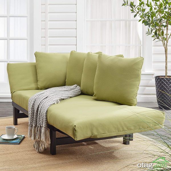 40 مدل تخت حیاطی فلزی، چوبی و حصیری در طرح های جدید و زیبا