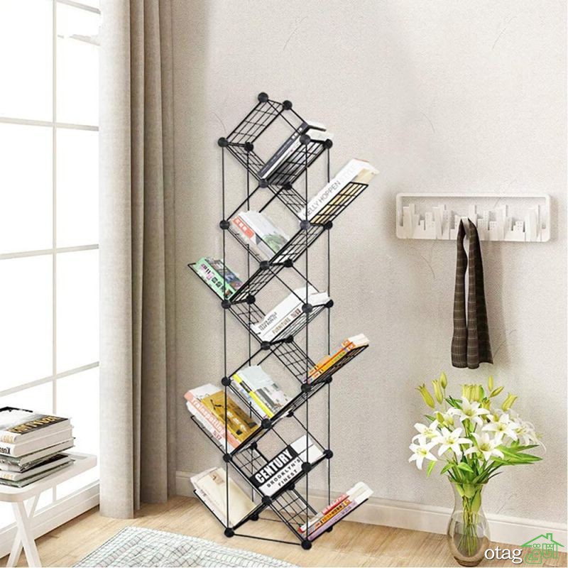 30 مدل کتابخانه درختی چوبی و فلزی مناسب برای دکورهای لوکس