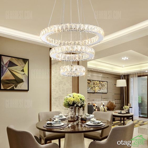 &nbsp;37 مدل لوستر کریستالی لوکس و شیک در طرح های مدرن و کلاسیک