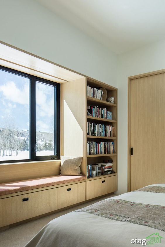 مدل های جدید کتابخانه و باکس زیر پنجره با طراحی هوشمندانه مدل های جدید کتابخانه و باکس زیر پنجره با طراحی هوشمندانه