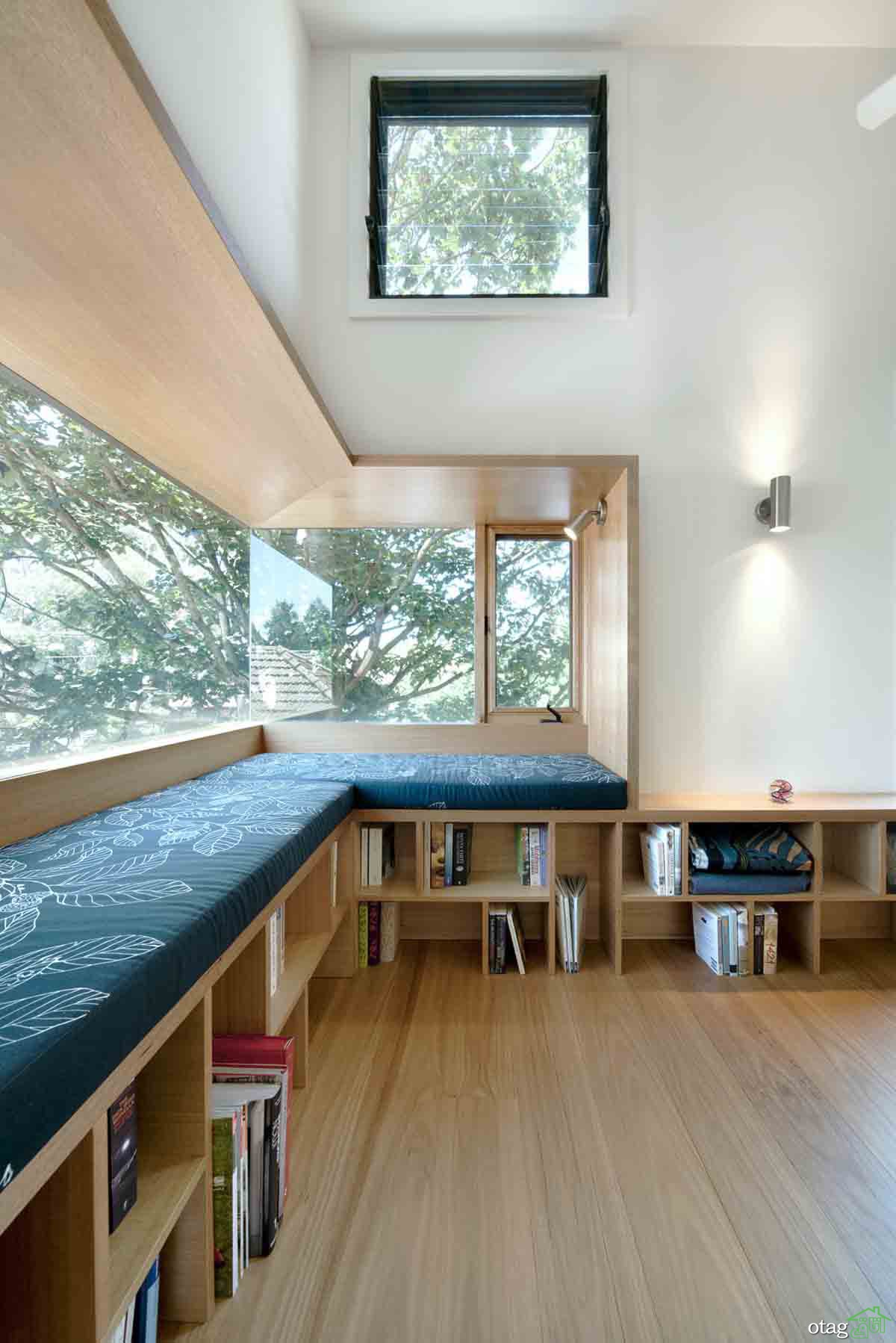 مدل های جدید کتابخانه و باکس زیر پنجره با طراحی هوشمندانه مدل های جدید کتابخانه و باکس زیر پنجره با طراحی هوشمندانه