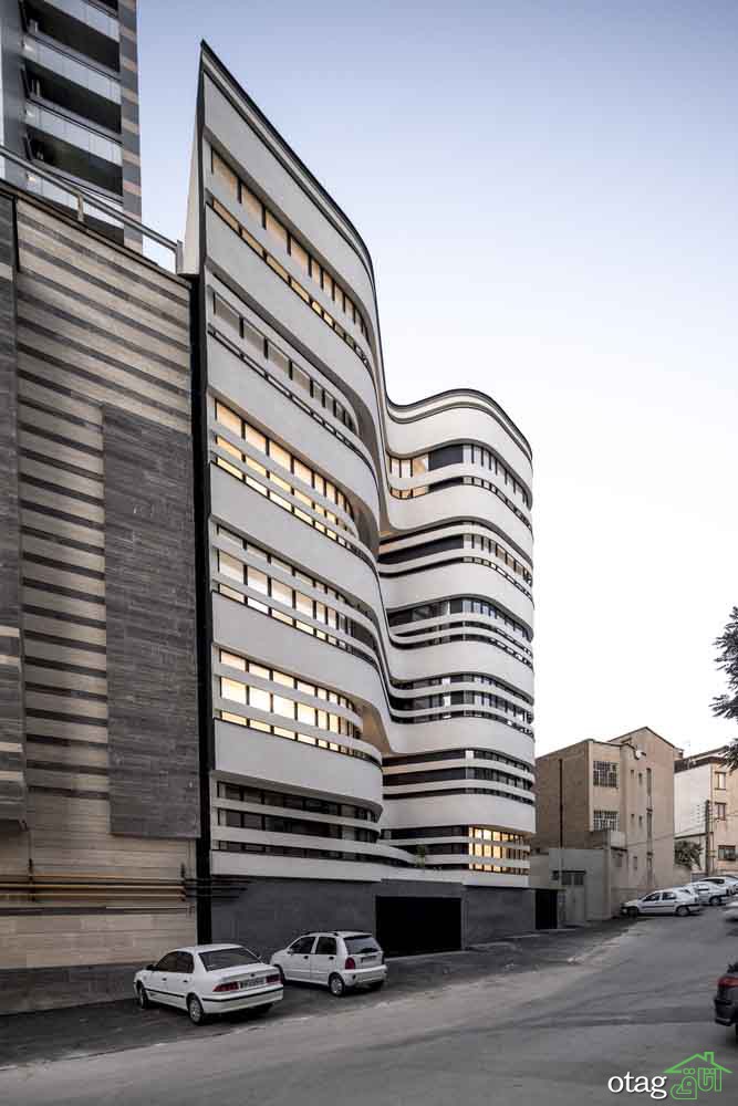 بررسی معماری و طراحی نمای ساختمان پزشکان مدرن اطلس در همدان