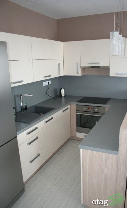 34 مدل دیزاین آشپزخانه کم جا مناسب منازل کمتر از 60 متر