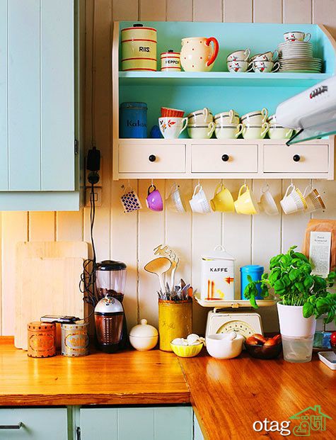 20 صفحه چوبی روی کابینت در رنگ ها و طرح های متفاوت و خاص