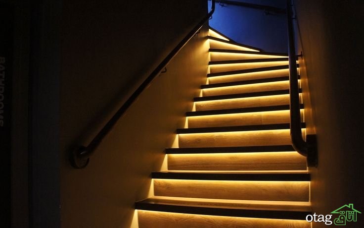 بهترین نورپردازی راه پله، 20 نمونه طراحی دیدنی