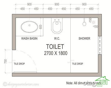 30 مدل نقشه سرویس بهداشتی و حمام با طراحی اصولی و کارآمد