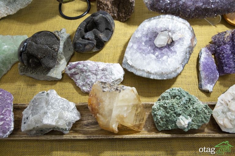 مدل سنگ کریستالی تزیینی بسیار زیبا برای دکوراسیون داخلی خانه
