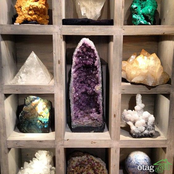 مدل سنگ کریستالی تزیینی بسیار زیبا برای دکوراسیون داخلی خانه