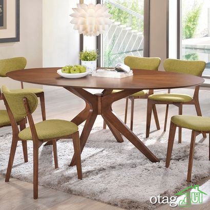 30 مدل صندلی میز ناهارخوری چوبی جدید در رنگ های مختلف