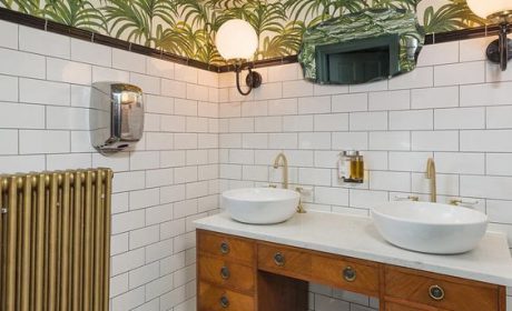 30 مدل سقف دستشویی مدرن در انواع طرح ها با نورپردازی زیبا