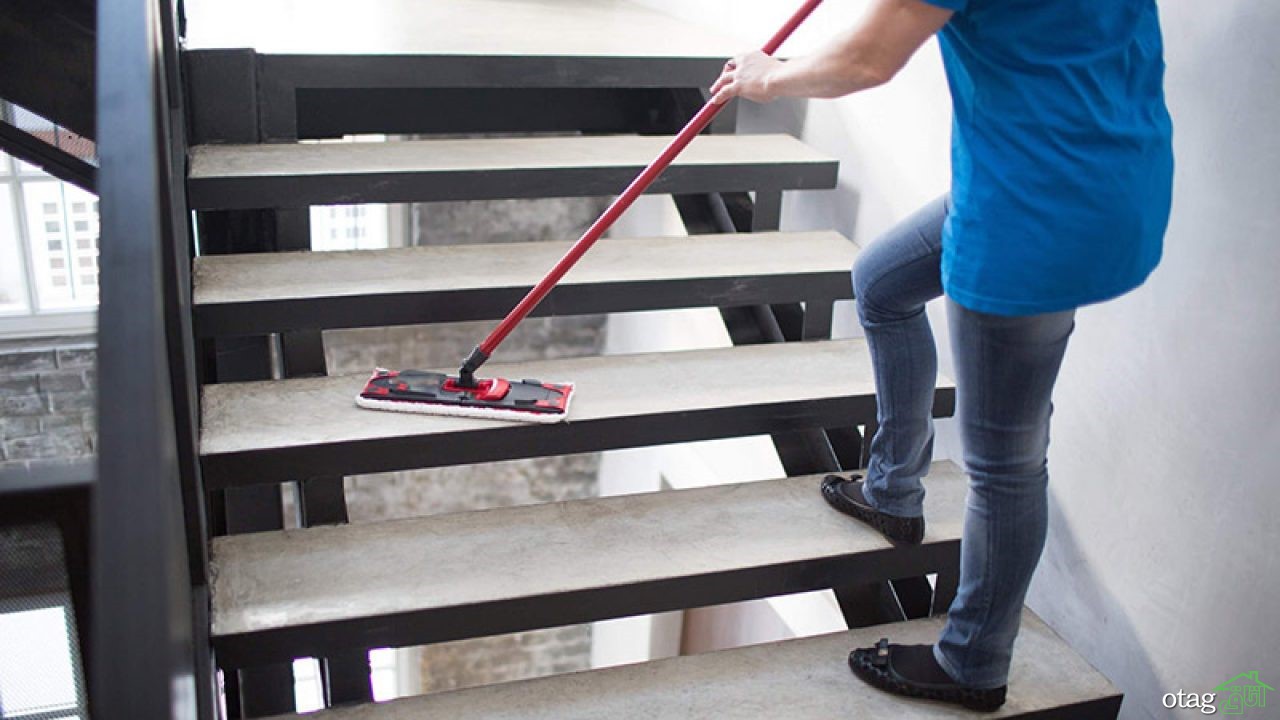 آموزش نظافت راه پله‌ها: چگونه راه پله را تمیز کنیم؟