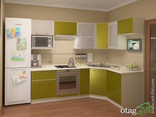 30 مدل چیدمان آشپزخانه ال شکل با طراحی کاربردی و اصولی