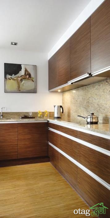 مدل کابینت قهوه ای تیره در آشپزخانه های سنتی و مدرن مدل کابینت قهوه ای تیره در آشپزخانه های سنتی و مدرن