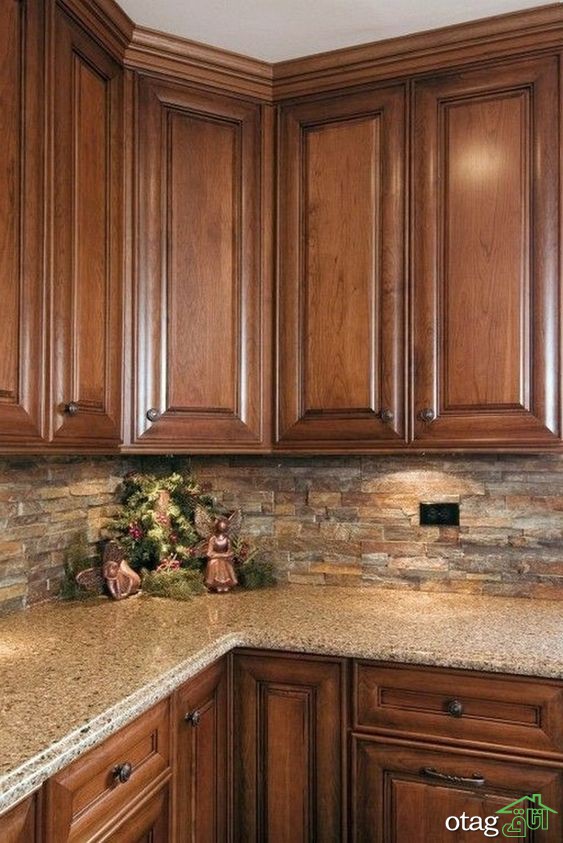 مدل کابینت قهوه ای تیره در آشپزخانه های سنتی و مدرن مدل کابینت قهوه ای تیره در آشپزخانه های سنتی و مدرن