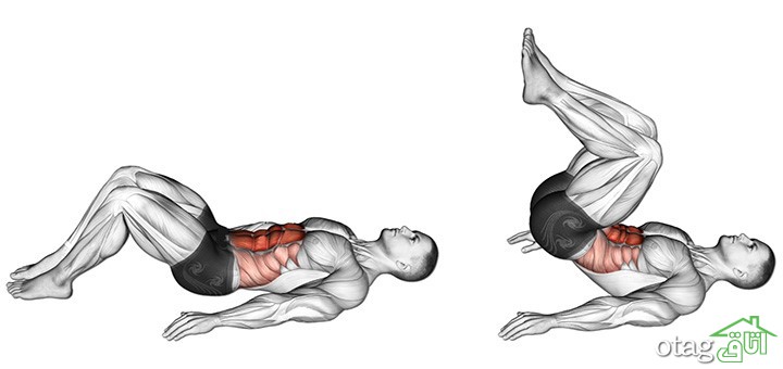 حرکت های ورزش شکم در خانه برای آب کردن چربی شکم در 3 سوت حرکت های ورزش شکم در خانه برای آب کردن چربی شکم در 3 سوت