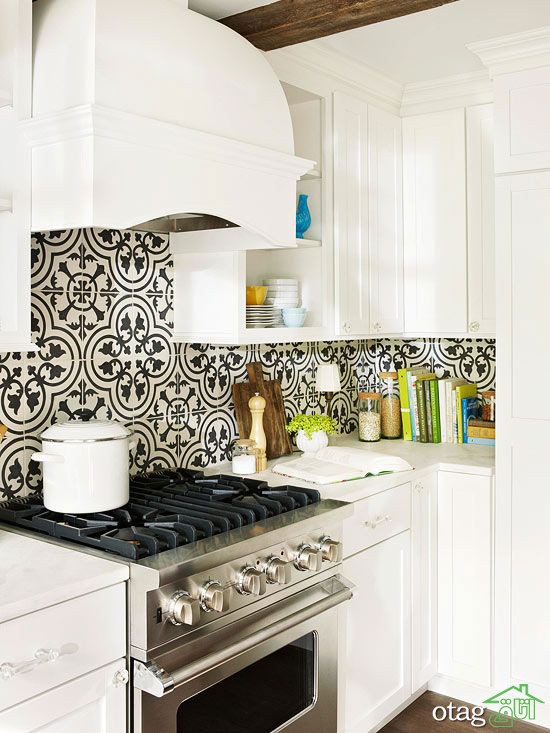 نحوه انتخاب بهترین الگو و رنگ کاغذ دیواری آشپزخانه