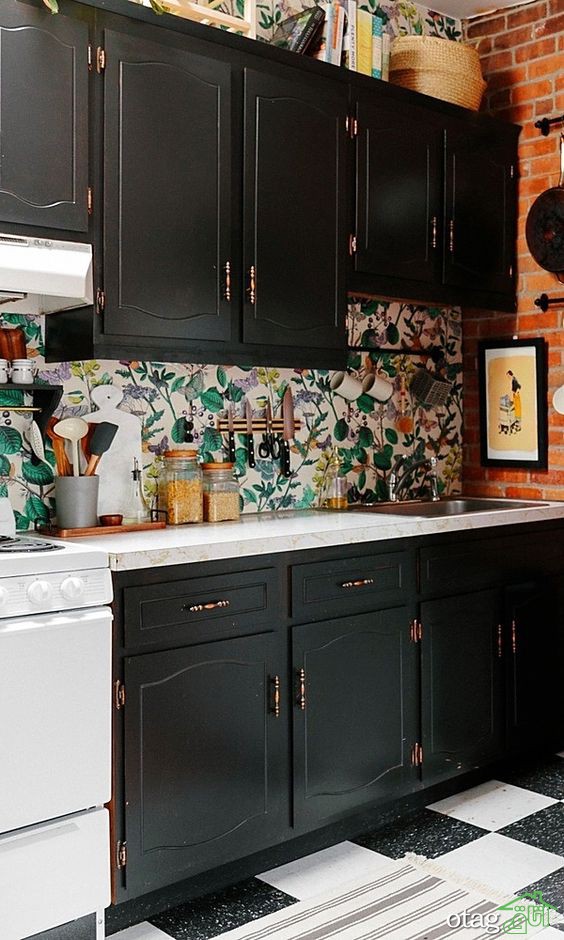 طراحی های متنوع کاغذ دیواری آشپزخانه 30 مدل دیدنی