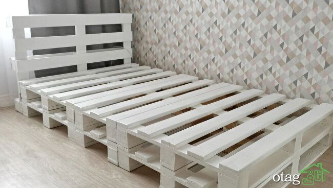 نحوه ساخت تخت خواب با پالت چوبی / آموزش کامل بهمراه عکس