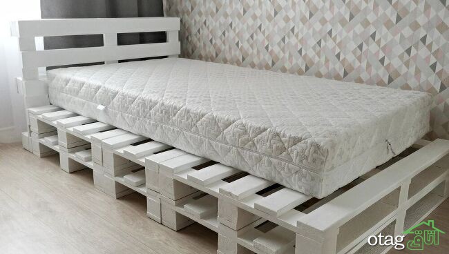 نحوه ساخت تخت خواب با پالت چوبی / آموزش کامل بهمراه عکس