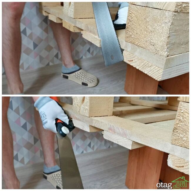 نحوه ساخت تخت خواب با پالت چوبی / آموزش کامل بهمراه عکس
