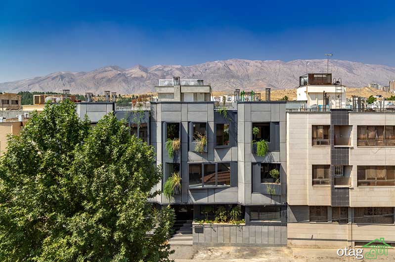 نمای خانه های مجلل در شیراز | بررسی چهار آپارتمان بسیار زیبا
