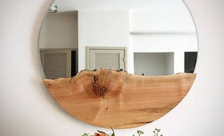 30 مدل آینه چوبی گرد با طراحی جدید مناسب دکور مدرن و روستیک
