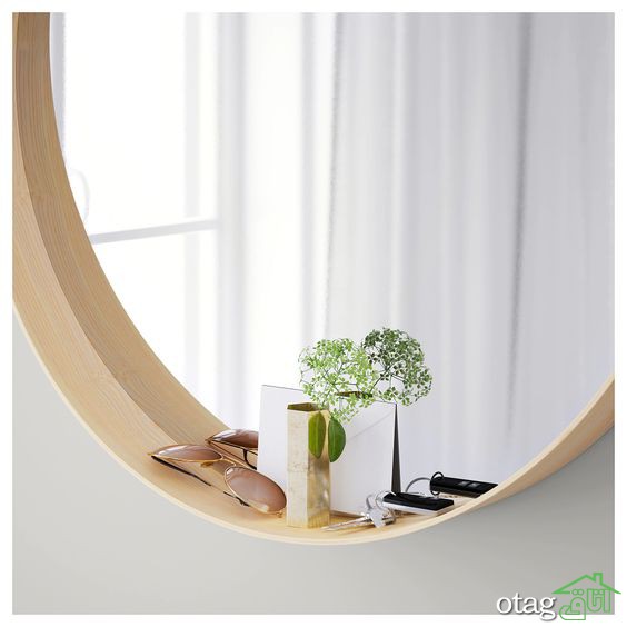 30 مدل آینه چوبی گرد با طراحی جدید مناسب دکور مدرن و روستیک