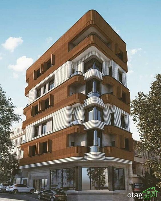 نمای ترمووود و سنگ در ساختمان های مدرن مسکونی و تجاری ایران نمای ترمووود و سنگ در ساختمان های مدرن مسکونی و تجاری ایران