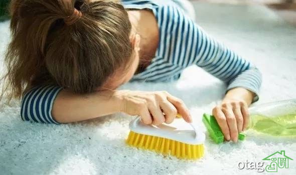 نحوه تمیز کردن فرش با دست نحوه تمیز کردن فرش با دست