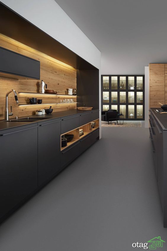 ایده های طراحی آشپزخانه مدرن و بهره مندی از کابینت های ممبران