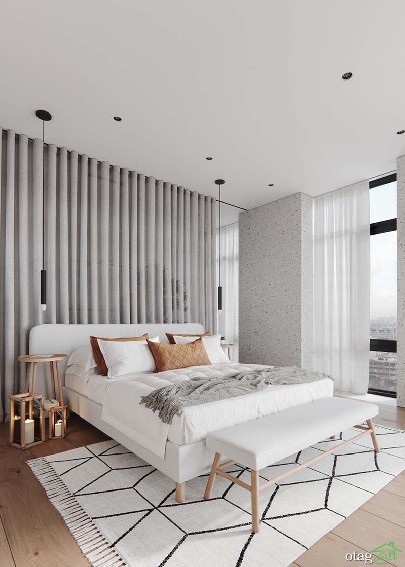طراحی آپارتمان 100 متری با چیدمان مدرن ساده به همراه پلان