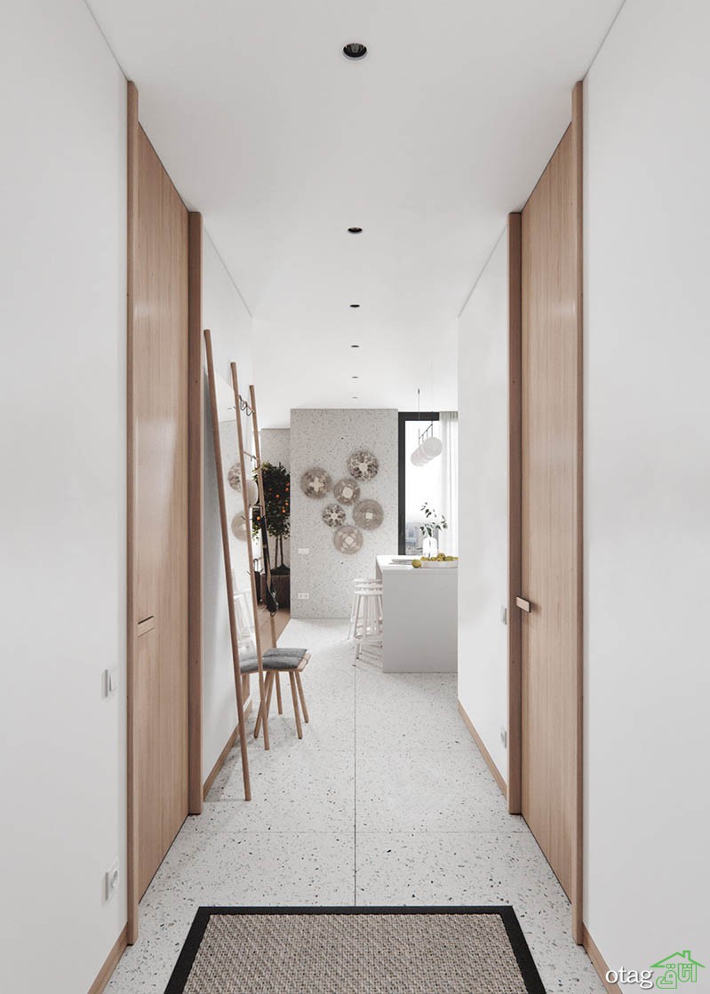 طراحی آپارتمان 100 متری با چیدمان مدرن ساده به همراه پلان