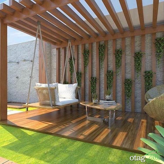 آشنایی با زیباترین مدل های آلاچیق و سایه بان حیاط ویلا