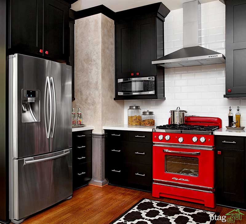 بهترین رنگ کابینت آشپزخانه کوچک برای دلباز نشان دادن فضا