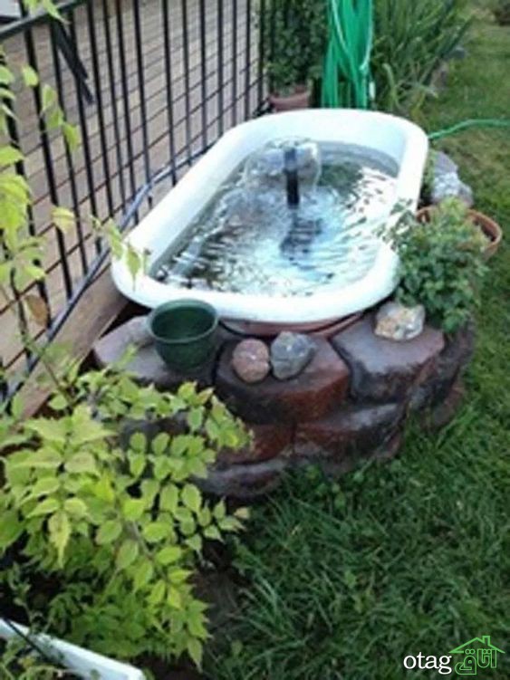 طراحی حوض در حیاط خانه ها به سبک قدیم برای ایجاد یک فضای دلنشین