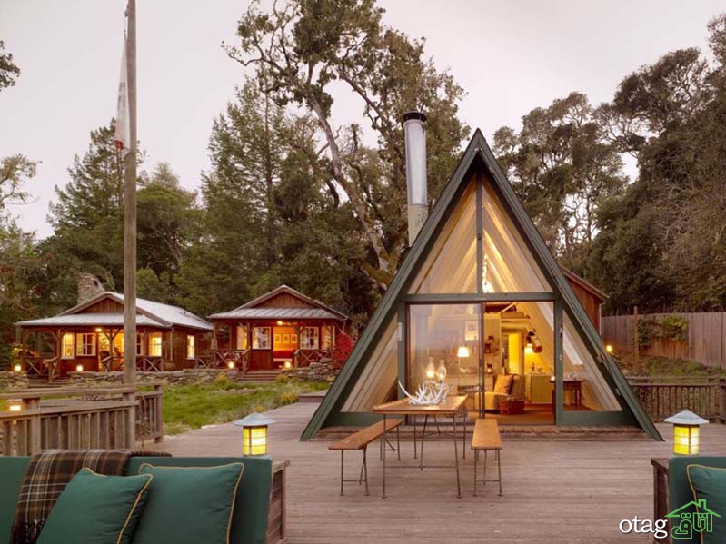 30 ایده جذاب طراحی خانه‌های مثلثی برای ساخت ویلا و کلبه