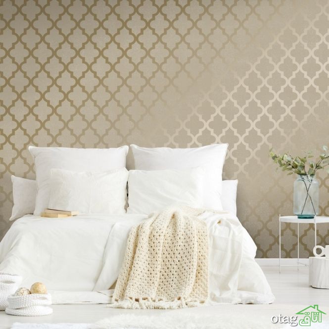 22 مدل جذاب کاغذ دیواری کرم طلایی برای پذیرایی و اتاق خواب 22 مدل جذاب کاغذ دیواری کرم طلایی برای پذیرایی و اتاق خواب