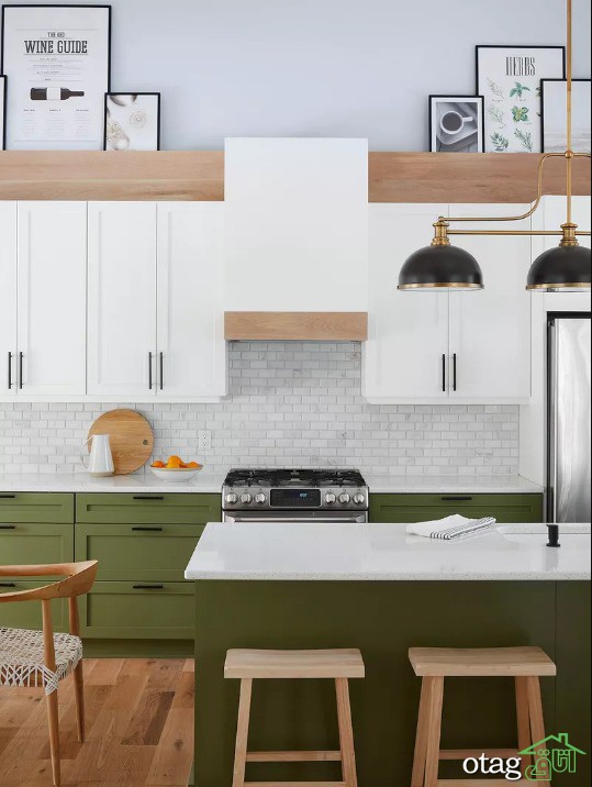 مدلهای زیبا از رنگ کابینت سبز آشپزخانه در سال جدید مدلهای زیبا از رنگ کابینت سبز آشپزخانه در سال جدید